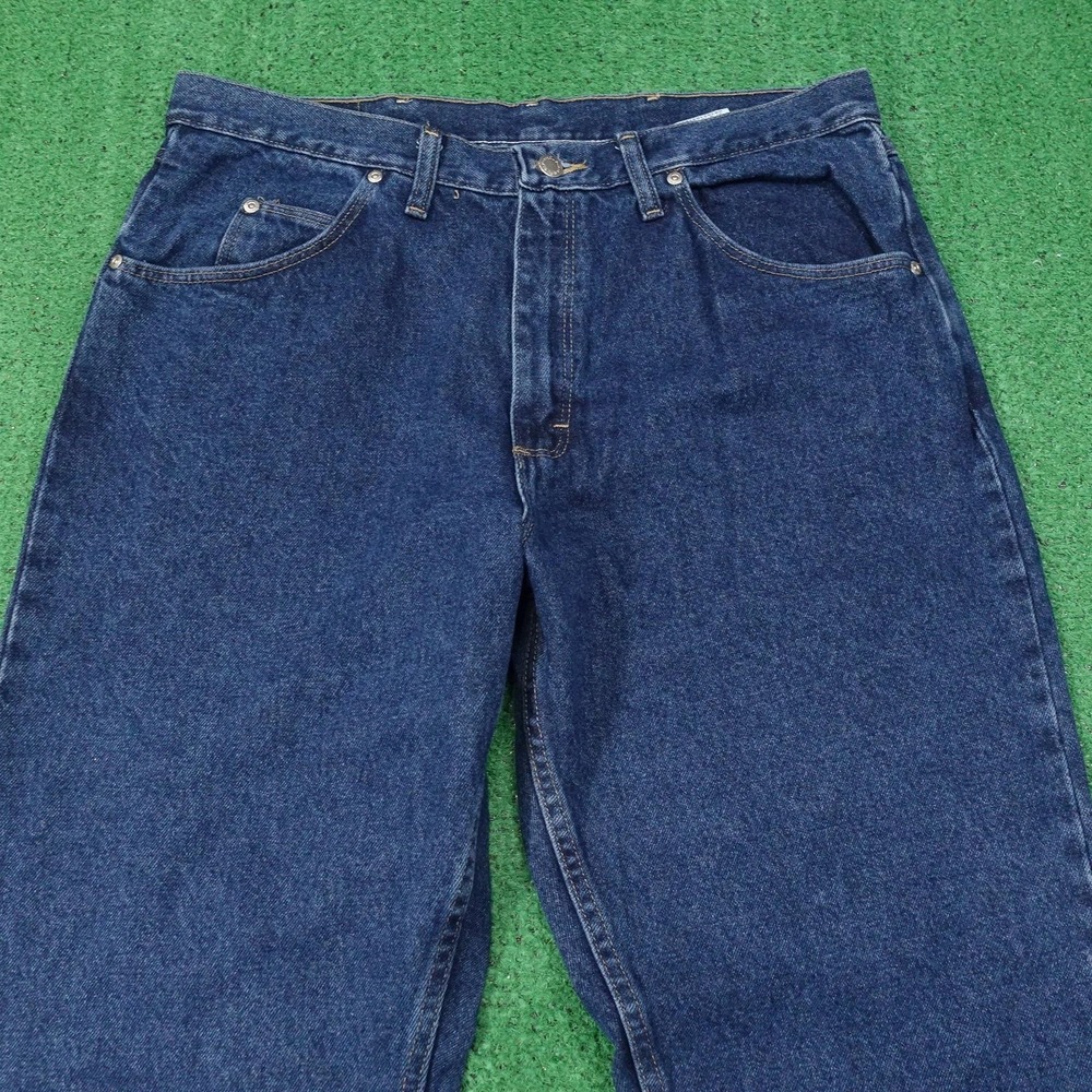 New! Wrangler Jeans Mens 36x30 Blue Relaxed Fit Straight Denim 9760WDR - Picture 2 of 8